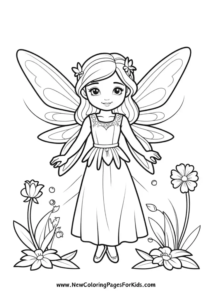 Fairy Coloring Pages (100% Free PDF Printables) - New Coloring Pages ...