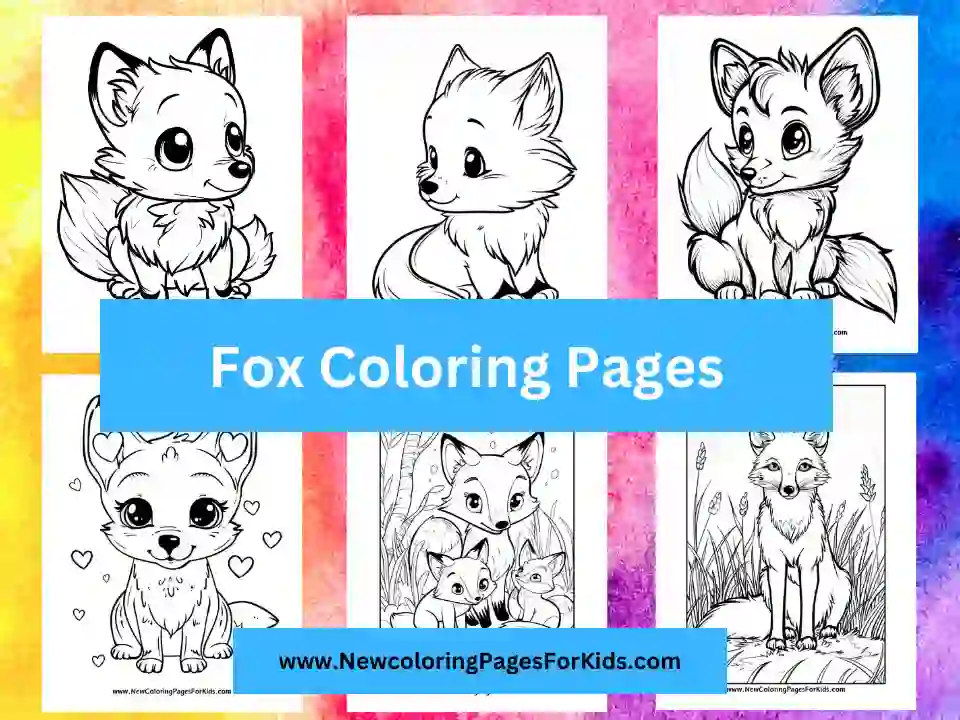 fox coloring pages