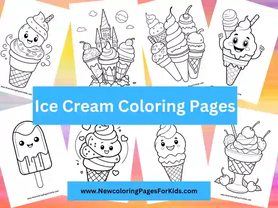 Ice Cream Coloring Pages