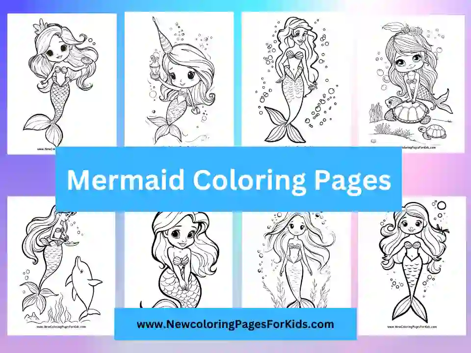 Mermaid Coloring Pages